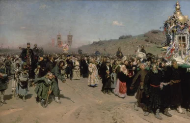 Een religieuze processie in de provincie Koersk, 1880-83